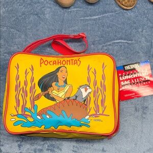 Thermos Yellow and Red Pocahontas Kids Lunch Bag